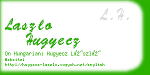 laszlo hugyecz business card